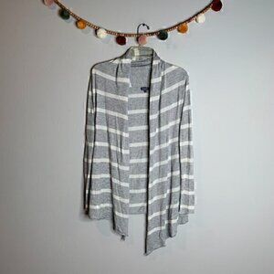 Splendid cashmere blend striped open cardigan